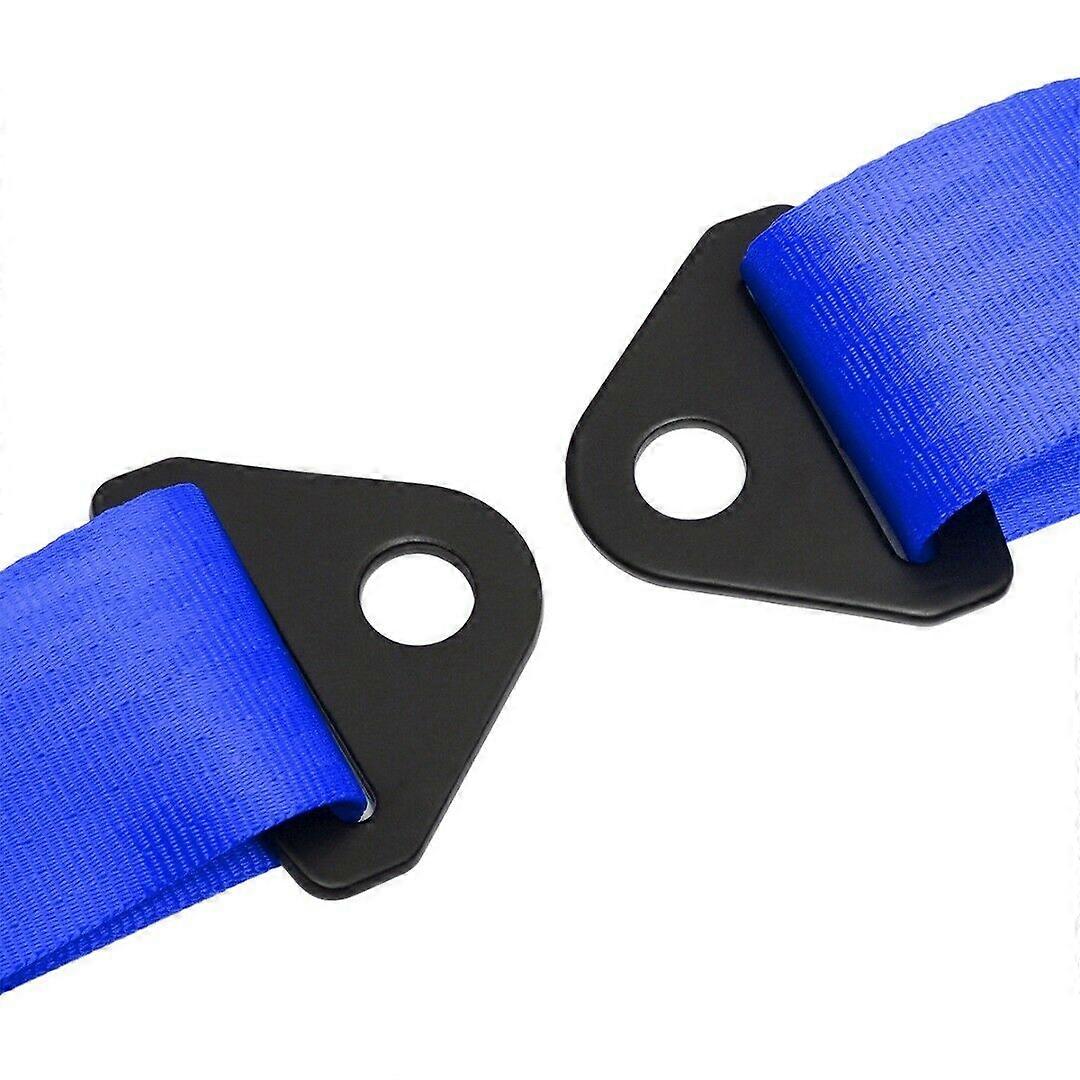 1 Pair 4 Point Racing Seat Belts 4PT High Quality Vehicles Safety Harness Blue