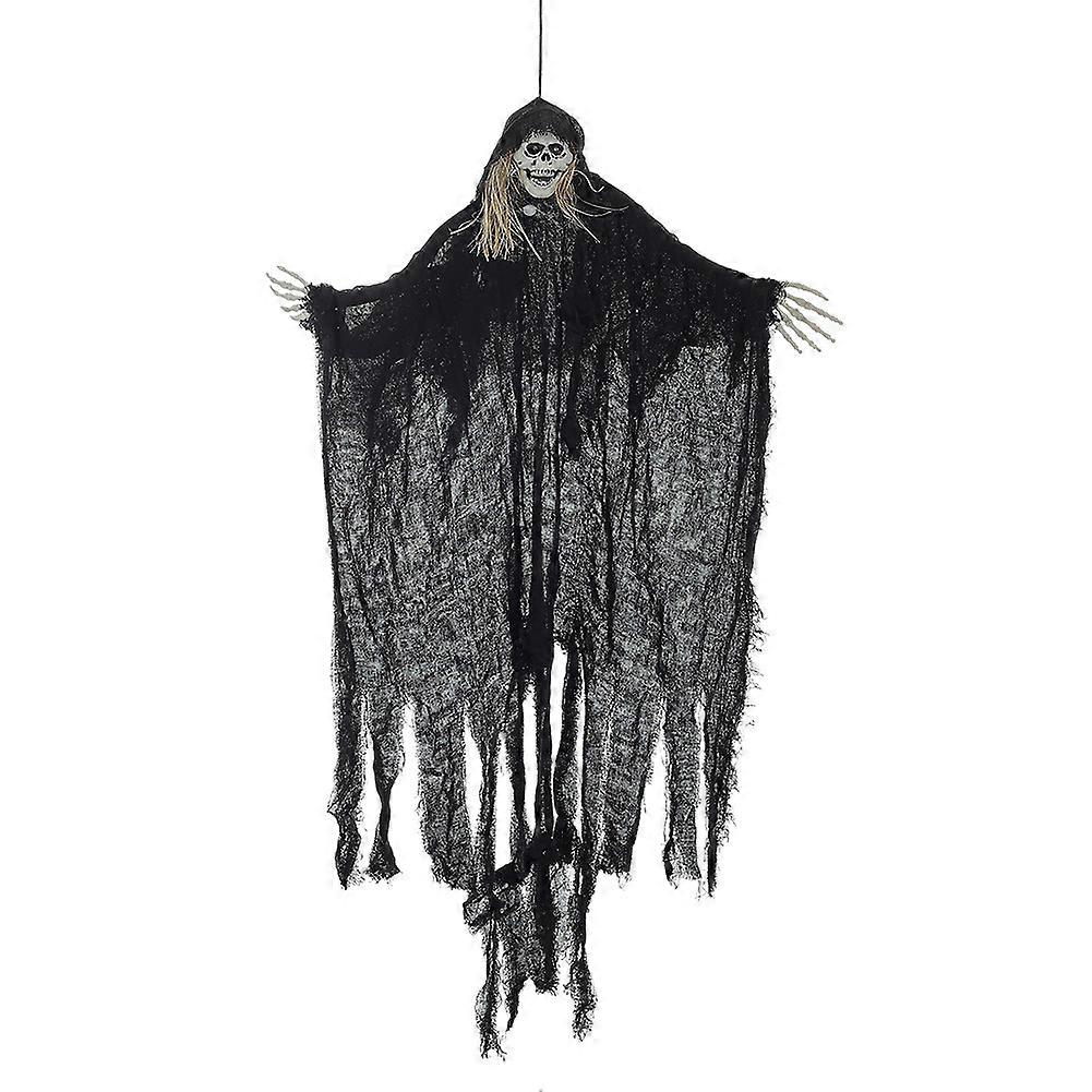 Halloween Hanging Skeleton Ghost with Sensor