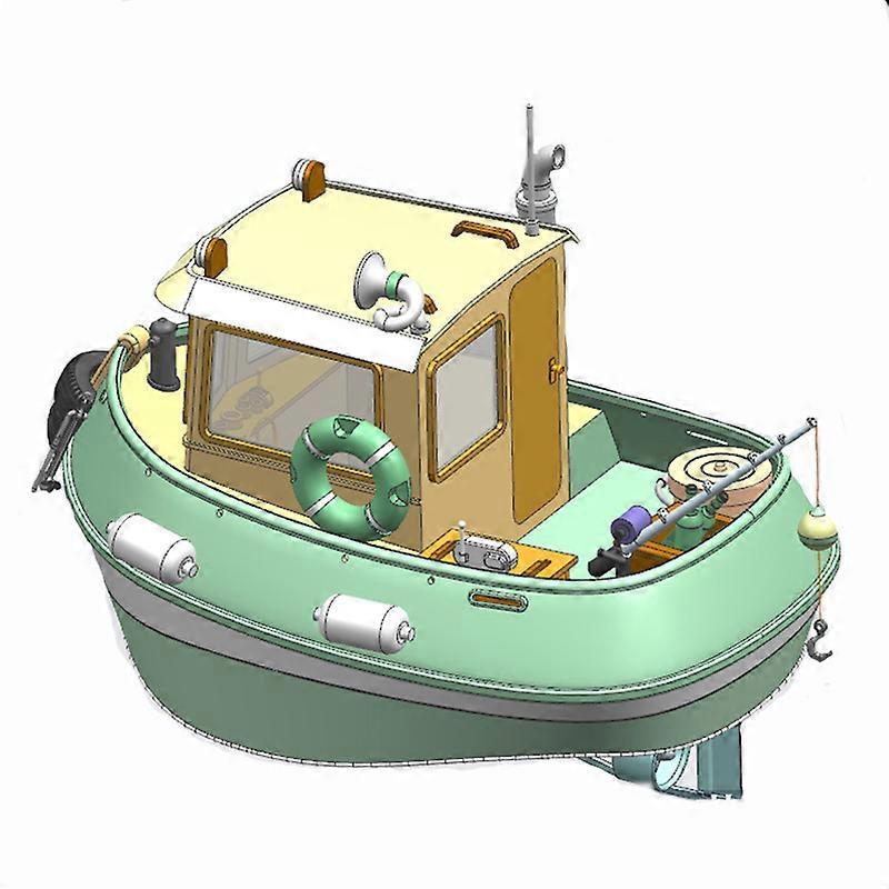 1/18 Xiaomeng Tug M4 Tugboat Hand-assembled Remote Control Boat Model Kit