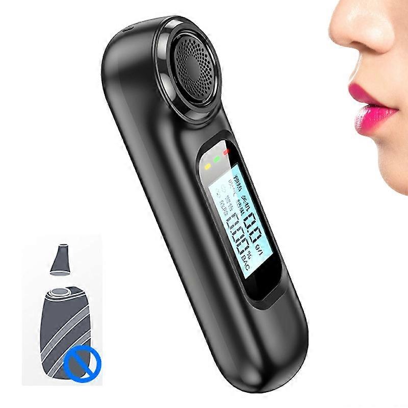 AM01 High Precision LCD Screen Breath Blowing Alcohol Concentration Tester USB Charging Non-contact 