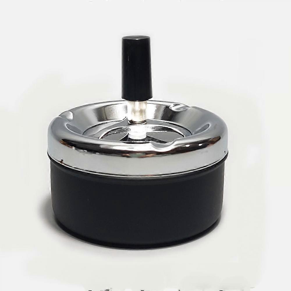 Spinning Ashless Ashtray Push Down Ashtray Windproof Round For Home
