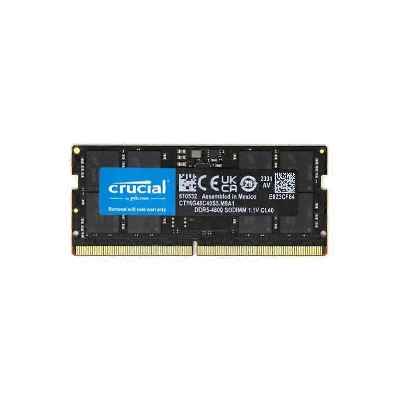 RAM CRUCIAL Laptop DDR5 16GB 4800MHz 1.1V CL40 288 pins single 38400 MB/s.