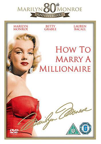 How to Marry a Millionaire DVD (2006) Marilyn Monroe Negulesco (DIR) cert U - Region 2