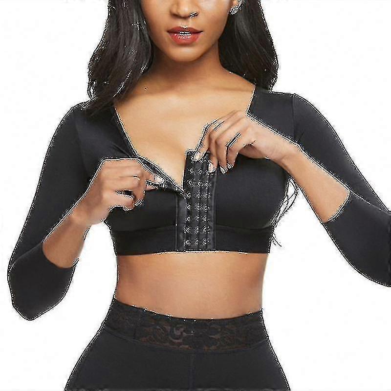 Mimigo Femei Shapewear 3 / 4 Maneca Brațul Shaper Front Closure Compresie Sutien Post Chirurgie Postura corector Rezervor Top