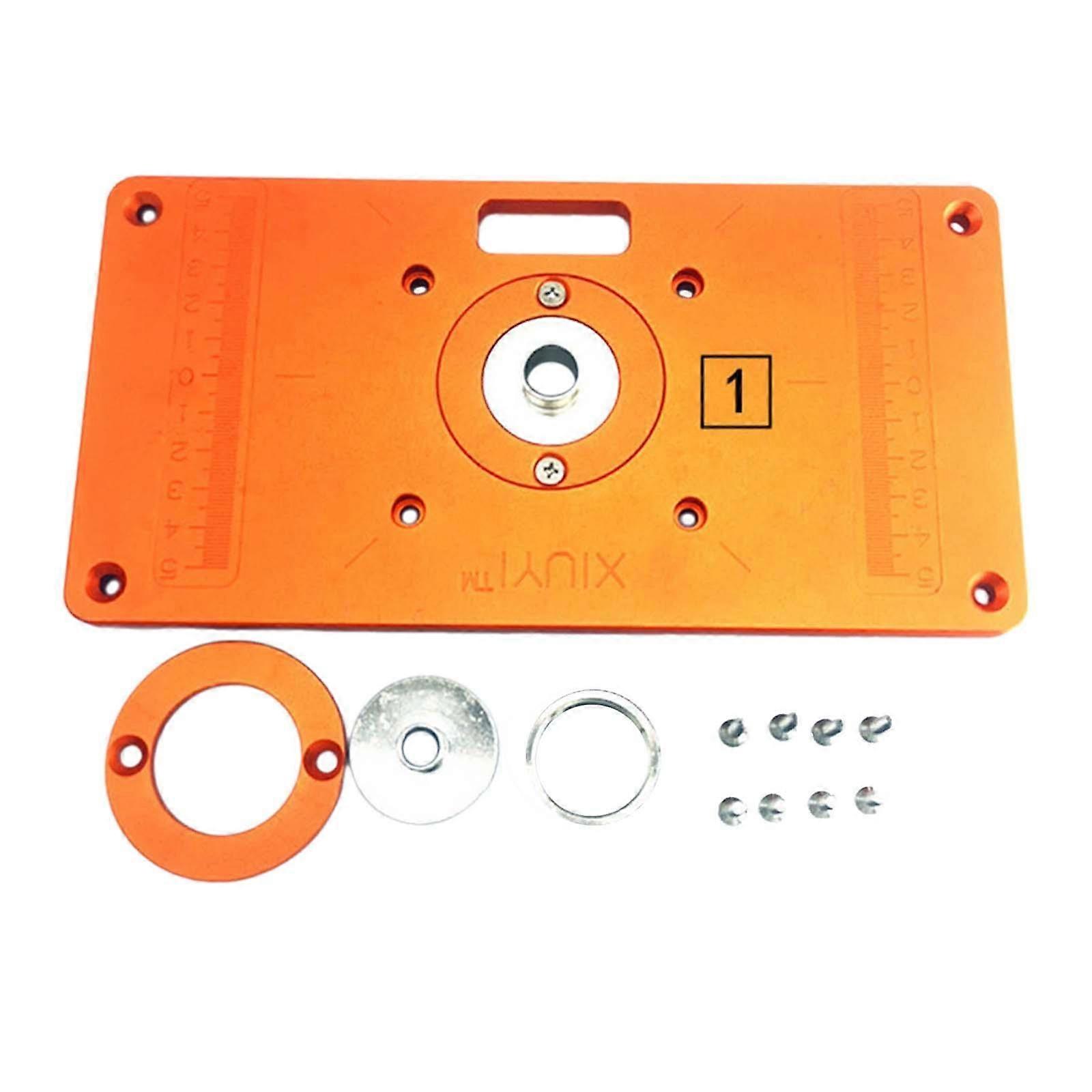 Router Table Insert Plate Woodworking Fixing Screws Rings Router Table Plate