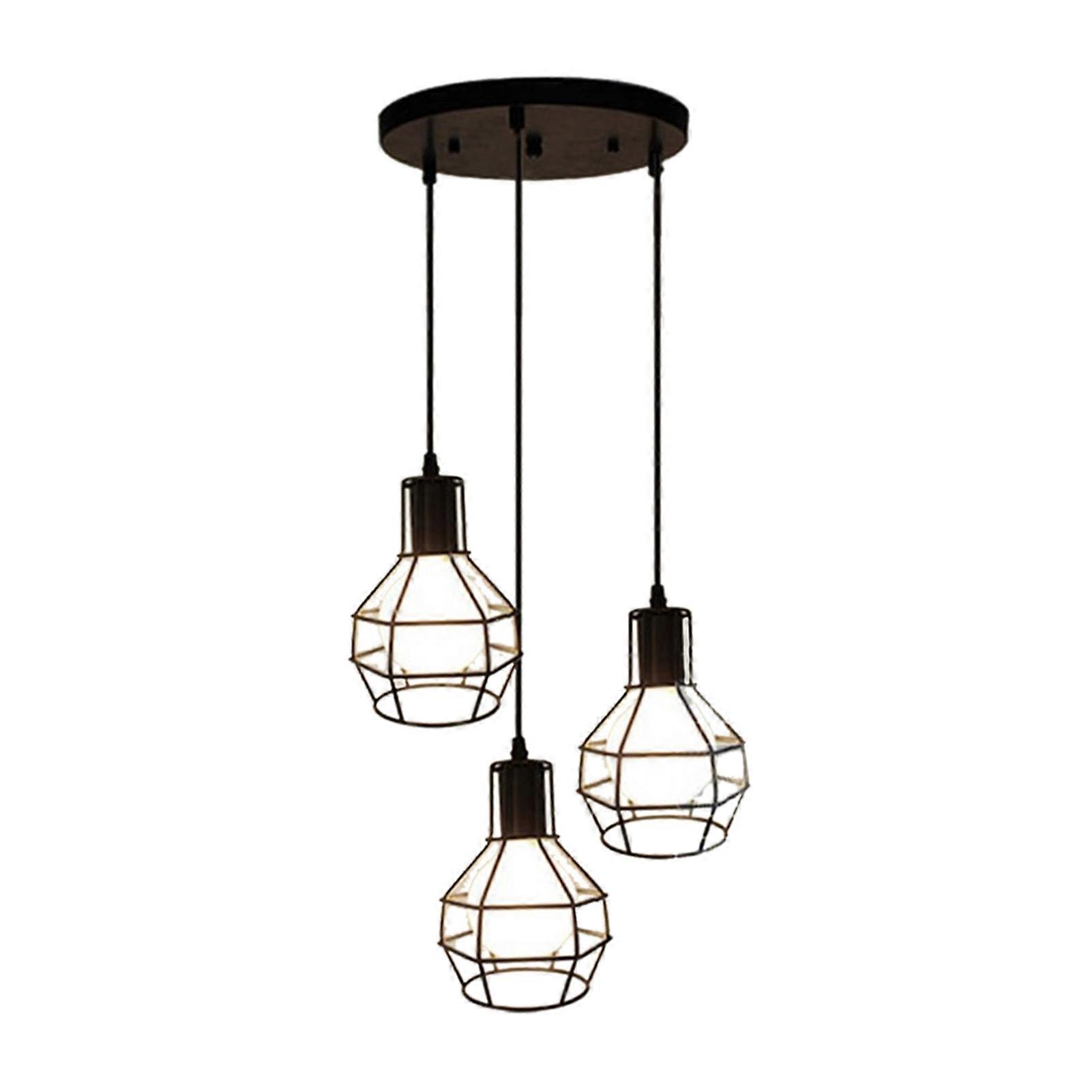 Lustre Industrial Iluminação Industrial Estilo Retrô Retro Lâmpada Suspensa com Fios Ajustáveis para Cafeteria