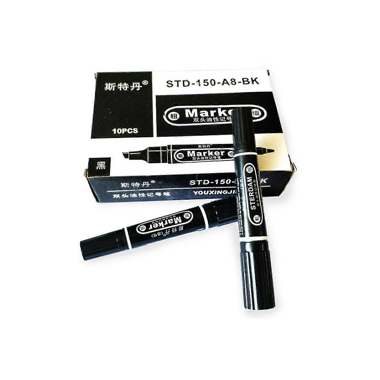 marker line double-end ink-fillable large-end oily hook quick-drying