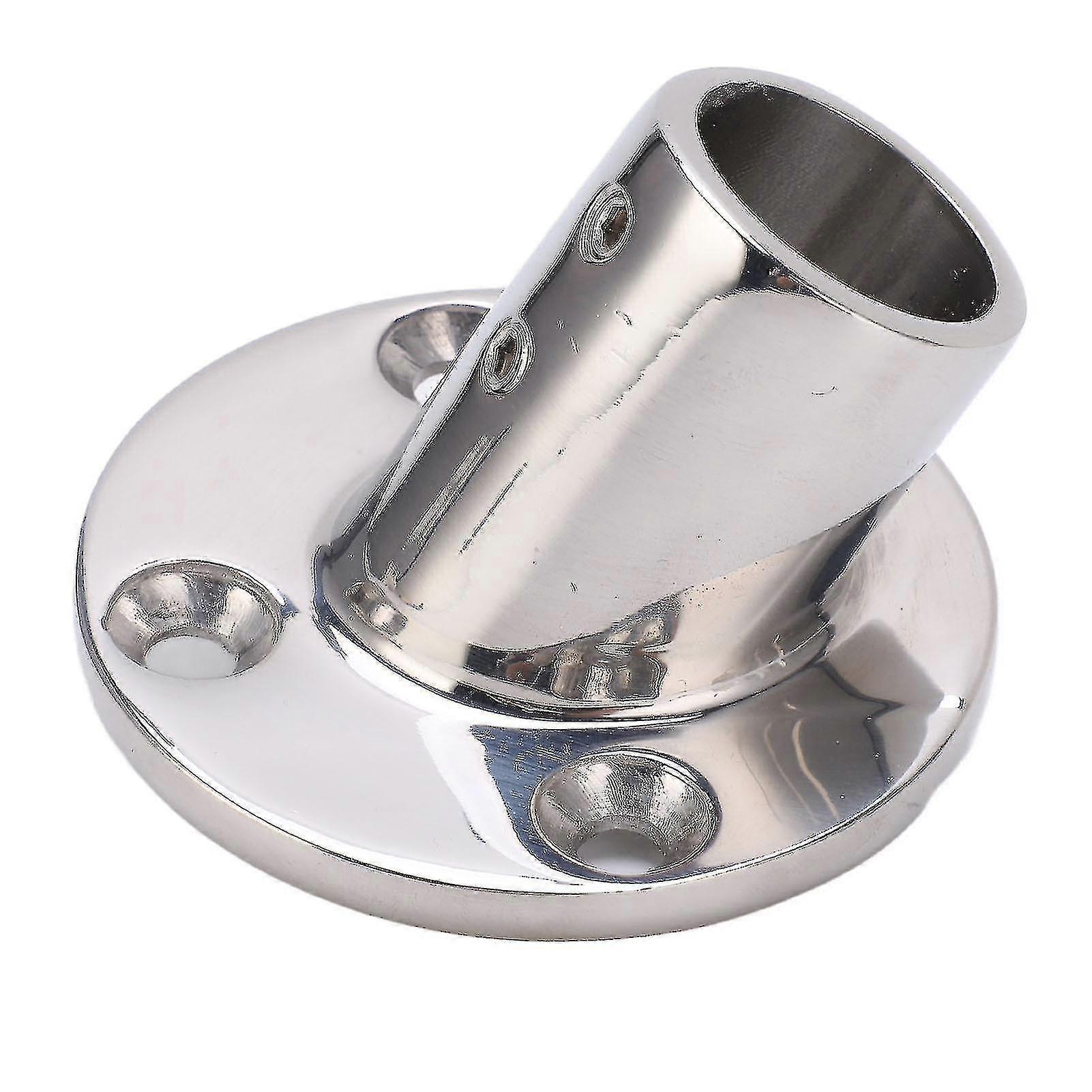 Boat Handrail Round Base Fitting 316 Stainless Steel Marine Hardware For 25mm/1in Tube60