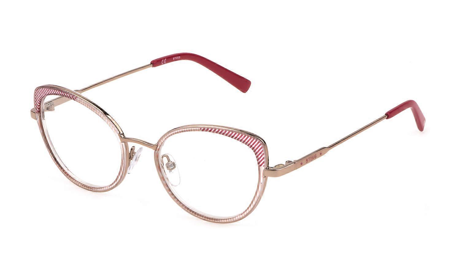 Eyewear Frames Sting VST431V 0A39 ORO ROSSO LUCIDO TOTALE 50/18/135 WOMAN