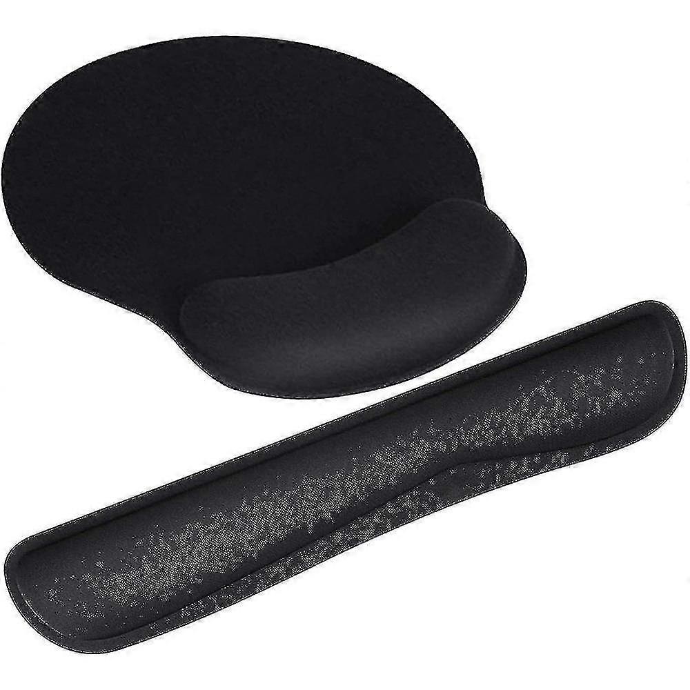 Keyboard Wrist Rest And Mouse Pad With Wrist Support, Memory Foam Set For Computer/laptop/mac, Durable & Comfortable & Lightweight For Easy Typing & P