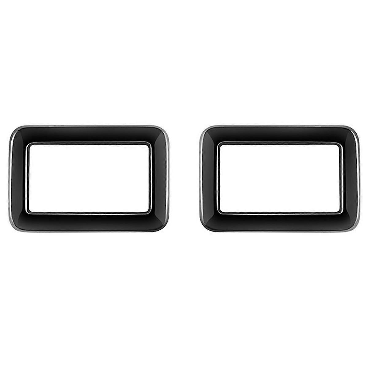 For ALPHARD/VELLFIRE 40 Series 2023+ Car Middle Row Seat Control Pane Trim Frame Sticker Gloss Blac