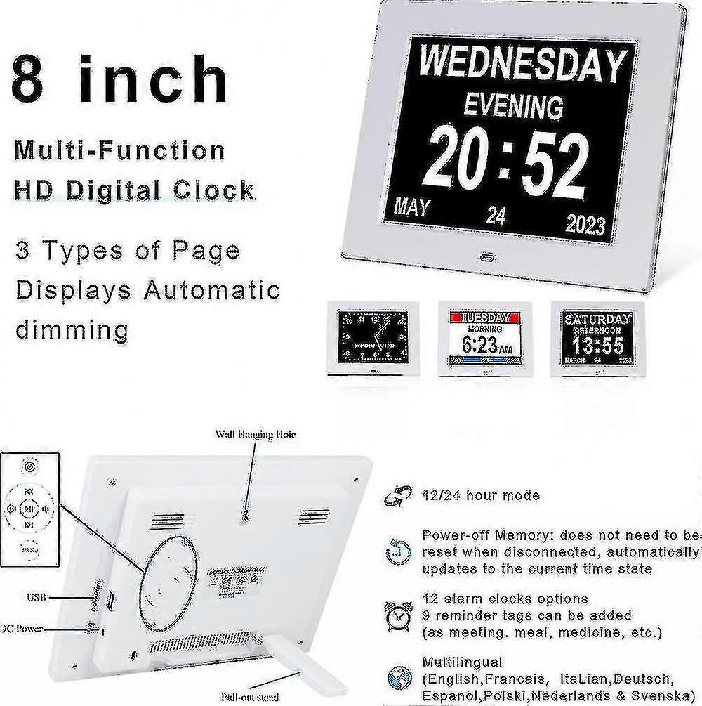 Calendario Alzheimer Reloj Calendario Tercera Edad Reloj TROCOTN