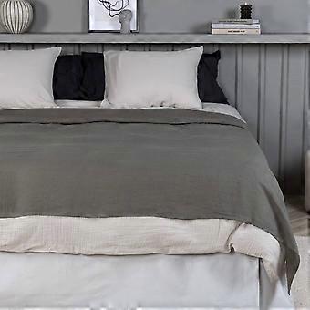 Venture Home Tagesdecke Milo 260x260 cm Polyester grau