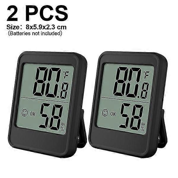2-Pack Indoor Digital Hygrometer Thermometer with Precise Humidity Measurements