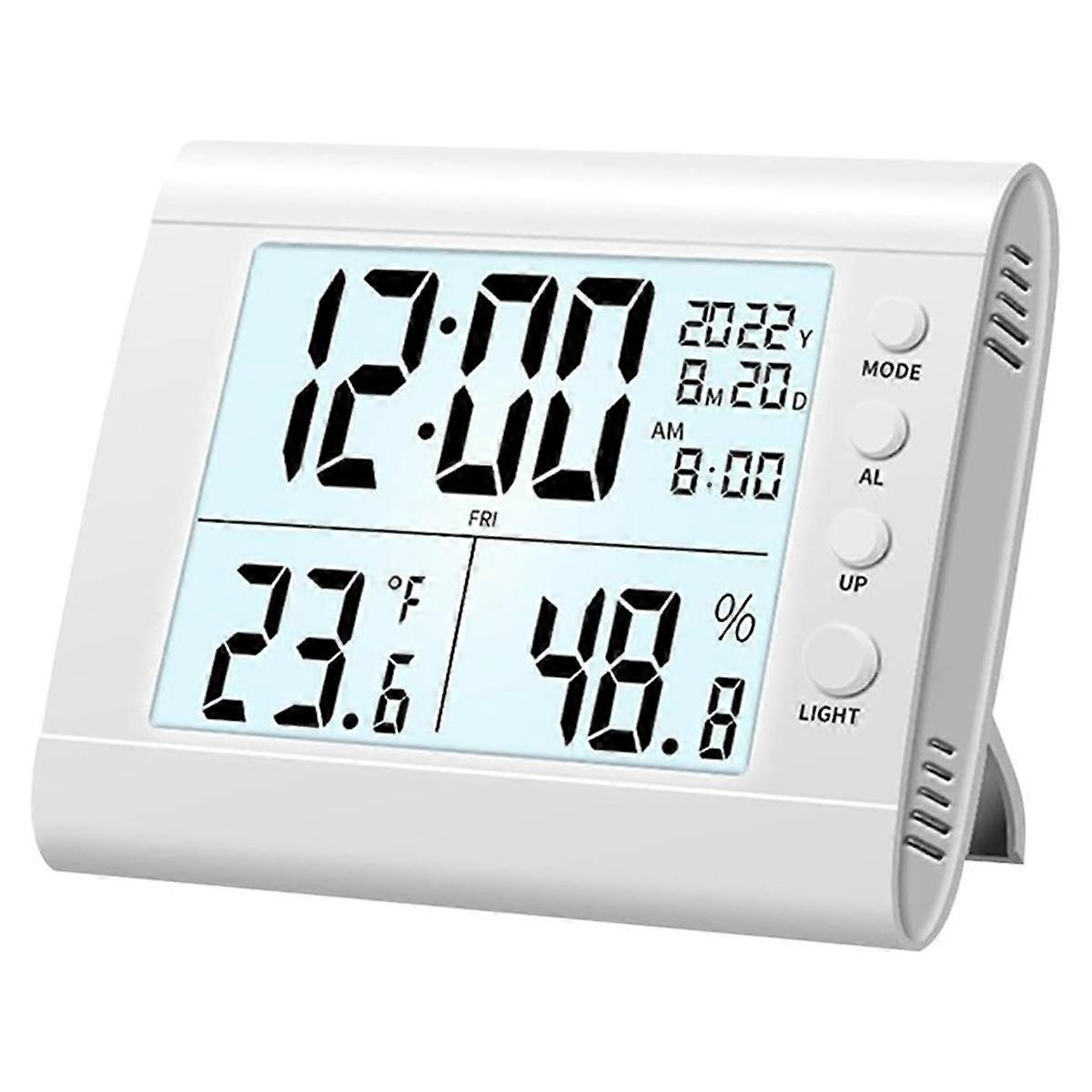 Digital Alarm Clock, Electronic Clock LED Display Electronic Clock Stereo, Gift for Friends and Chi