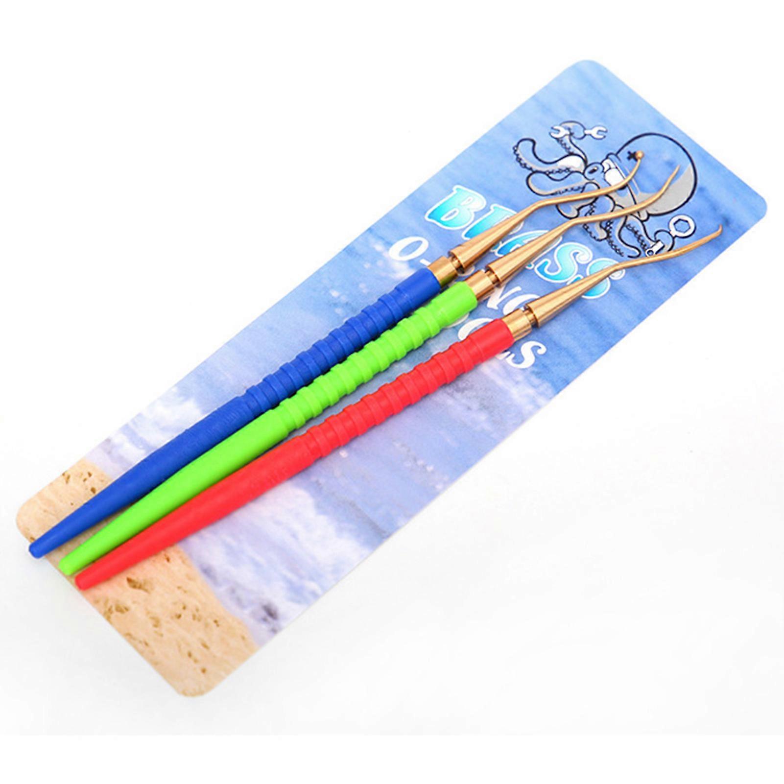 3Pcs Regulator Scuba Diving Repair Tool O-Ring Remover Handle Brass Pick Hooks Scuba Diving Snorkeling Freediving Accessories