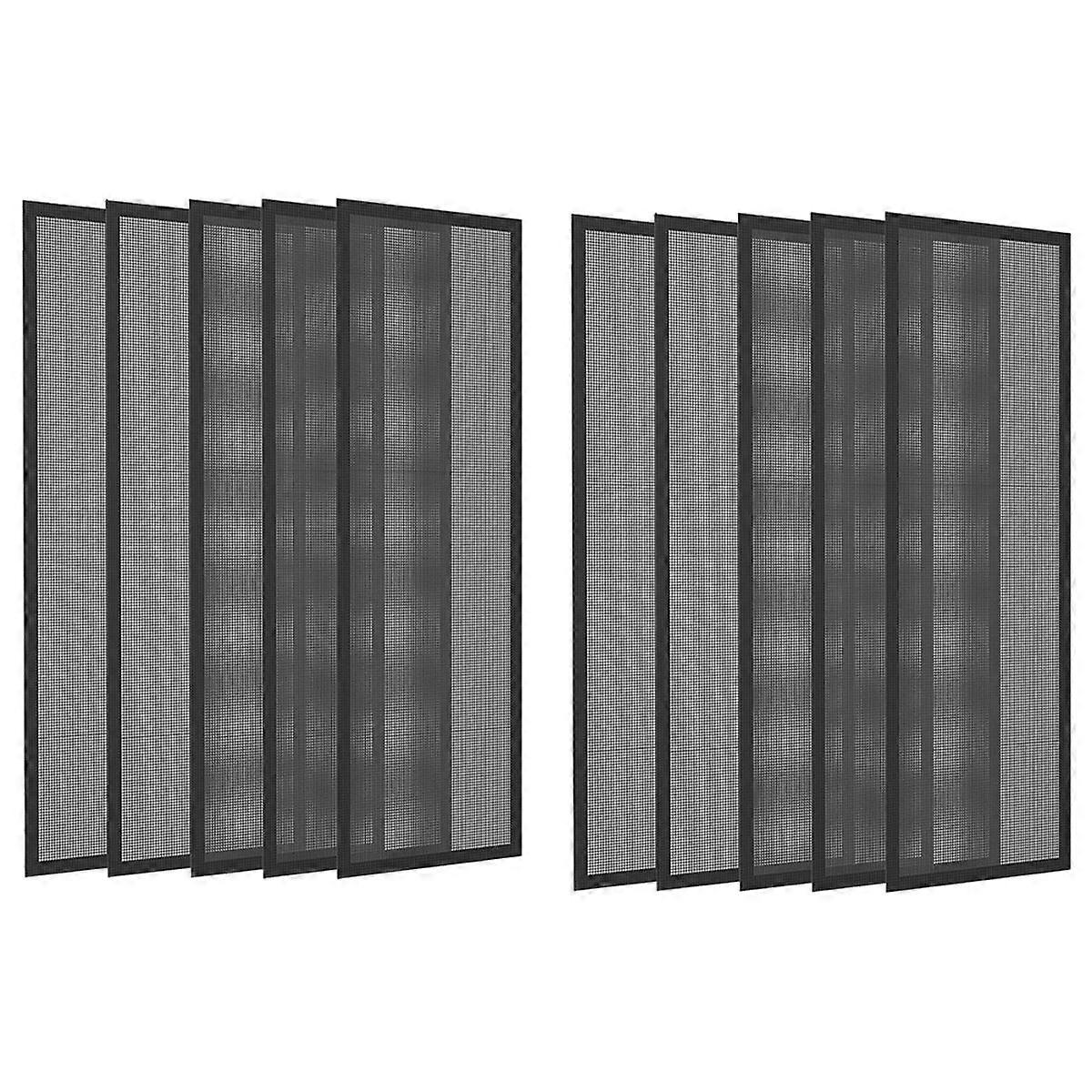 Floor Vent Covers 4x10inch Magnetic - 10 Pack Air Vent Filters Mesh Screen Dust Filter Vent Registe