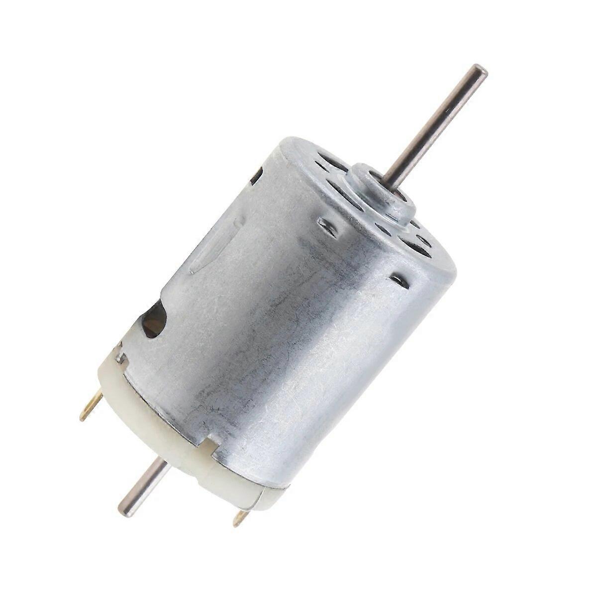 R380 DC Motor 12V 5500RPM Biaxial Output Micro Motor for DIY Toys Small Appliances Low Noise  Low Current  Strong Power