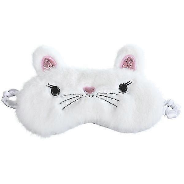 Blindfold Children Cute Sleep Blindfold Plush Cartoon Cat Shading Blindfold-