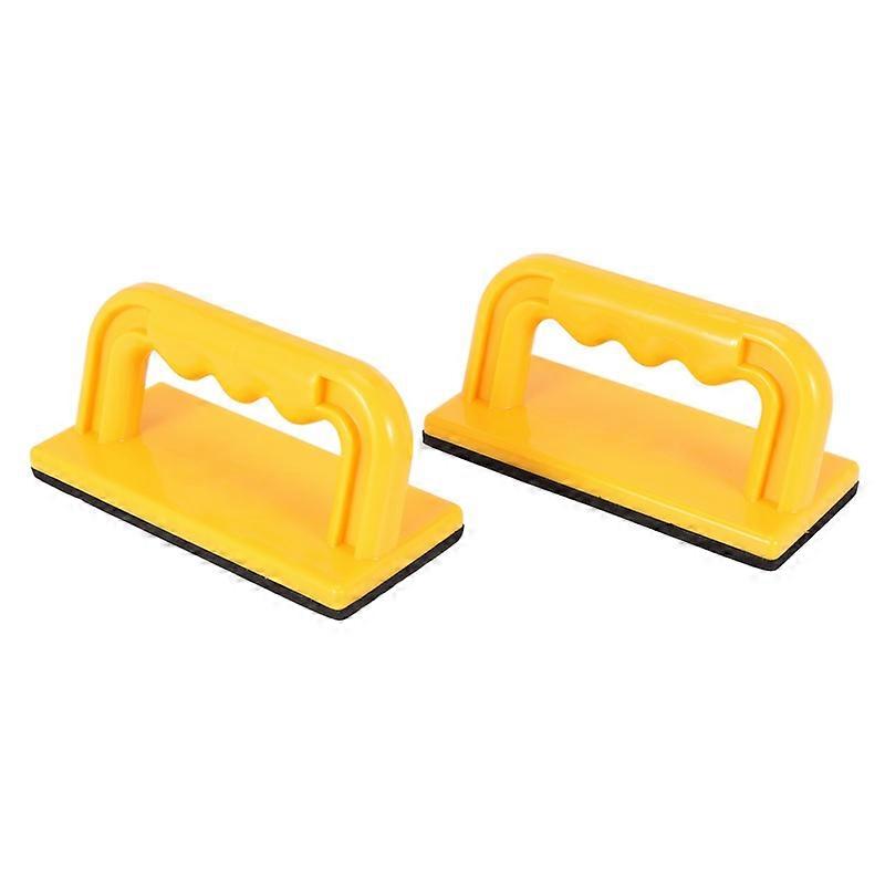 Wood Cutting Push Up Stick Block 2-Pack Set Angle Handle Foam Pad Holder Blocks For Cutting On Jointer Table Saw