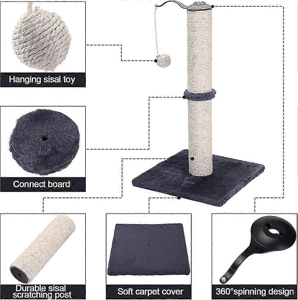 Cat Scratching Post. Cat Post Kitten Cat Tree Scratcher With Spinning Ball