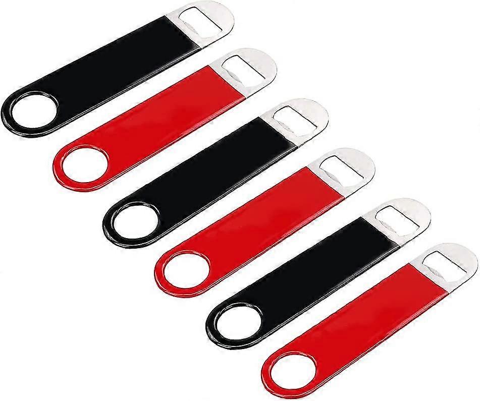 Dww-black And Red Wine Bottle Opener Bottle Opener Beer Bottle Opener Flat, 6 Packs