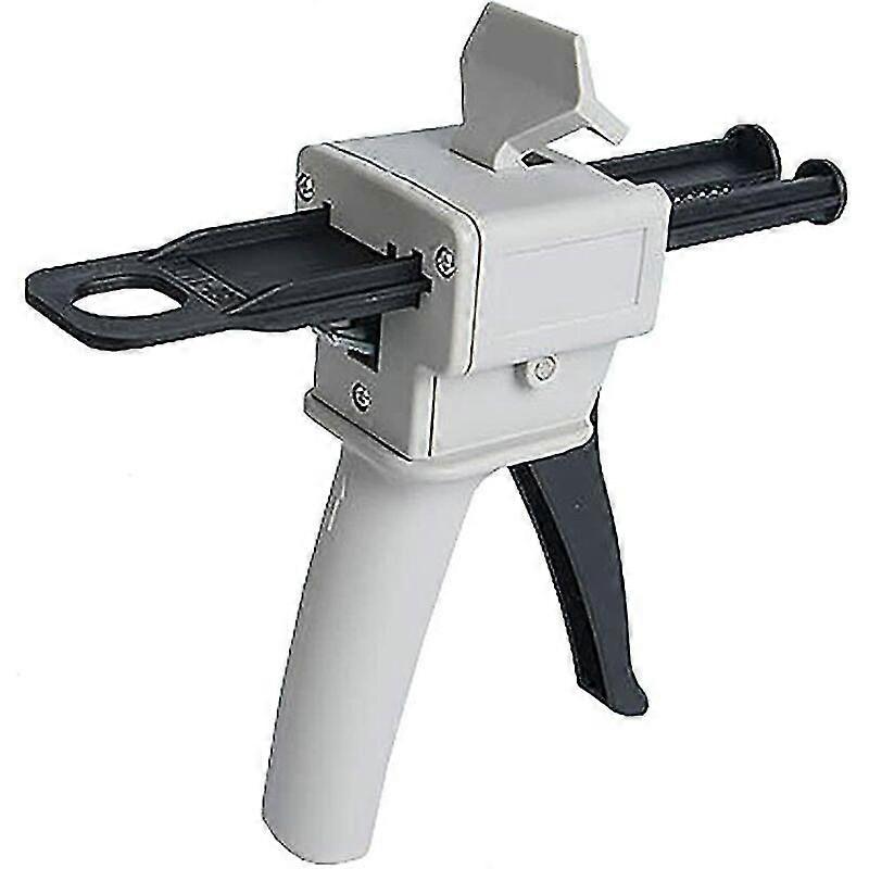 Epoxy Dispenser Gun, Ab Epoxy Glue Gun Handle Applicator For Mixing Glue, 1:1 Ratios 50ml(white)