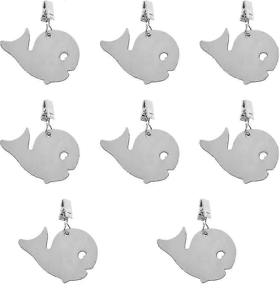Tablecloth Weights With Clips Decorative Table Cloth Clips - Whale | 8 Pcs