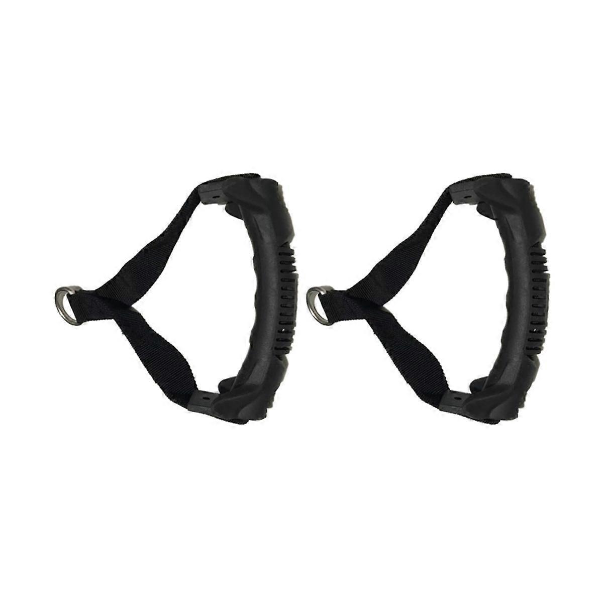 2er-Pack Widerstandsbandgriffe für Fitnessgeräte, Zugseilgriffe, Krafttrainingsseilgriffe, 19 x 14 cm