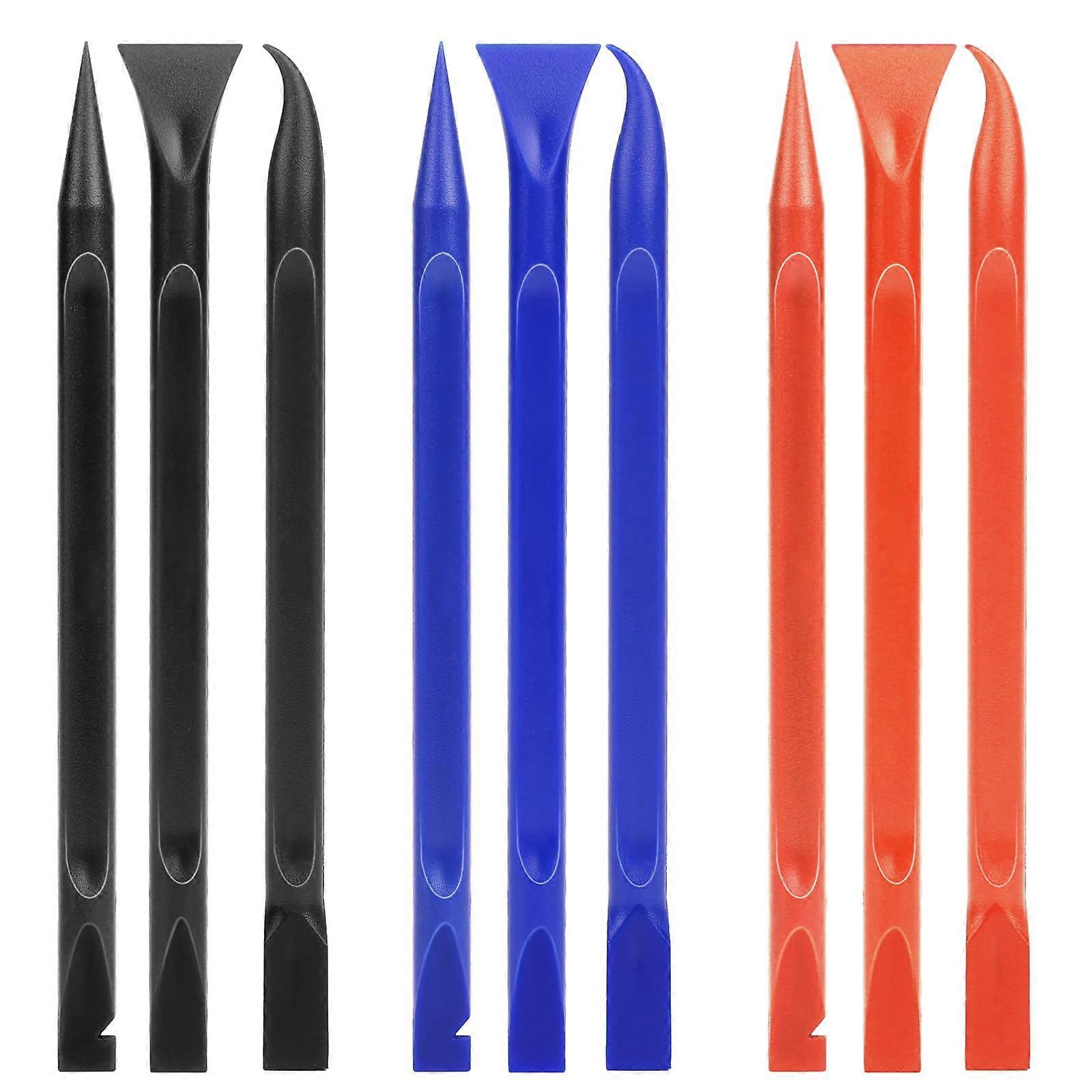 Carbon Fiber Plastic Scraper,9 Pcs Multi-Purpose Small Scraper Tool Non-Scratch Cleaning Tool for Tight Spaces, Kitchen