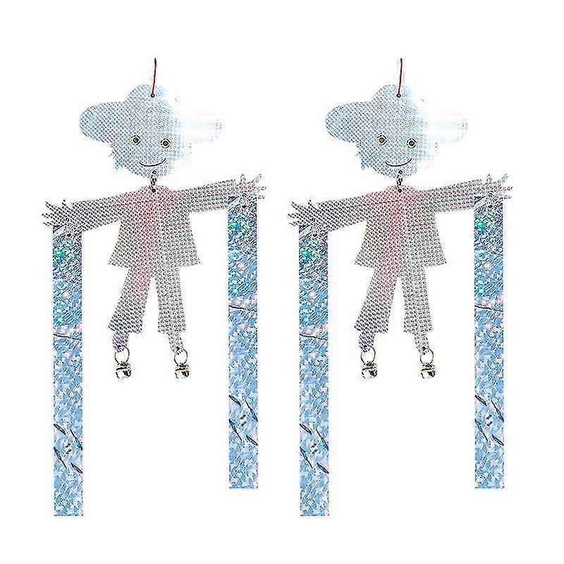 Bird Repeller Reflective Bird Repellent Scarecrow Reflective Bird Repeller Bird Scarer With Bell (1 Pcs, Color)