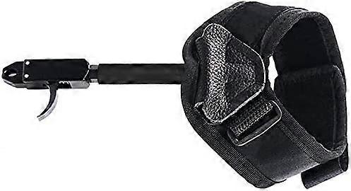 Archery Wrist Release Compound Bow Release Aids Adjustable Buckle Strap Archery Caplier Shooting Trigger Accessories Black