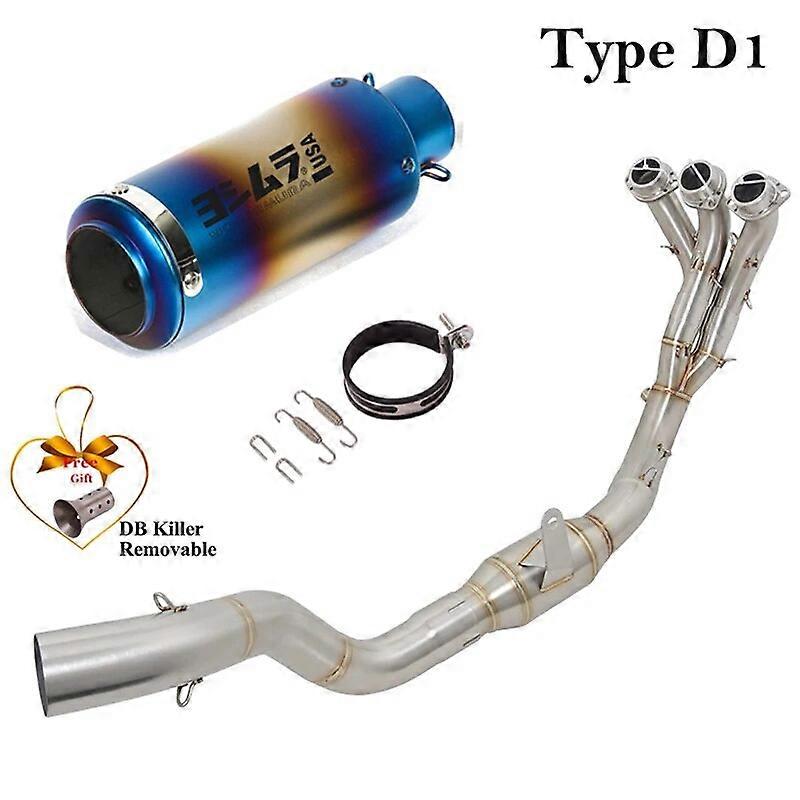 Full Systems For Yamaha Tracer9 Tracer 9 GT 2021 2022 2023 Motorcycle Exhaust Escape Modified Front Link Pipe Muffler DB Killer
