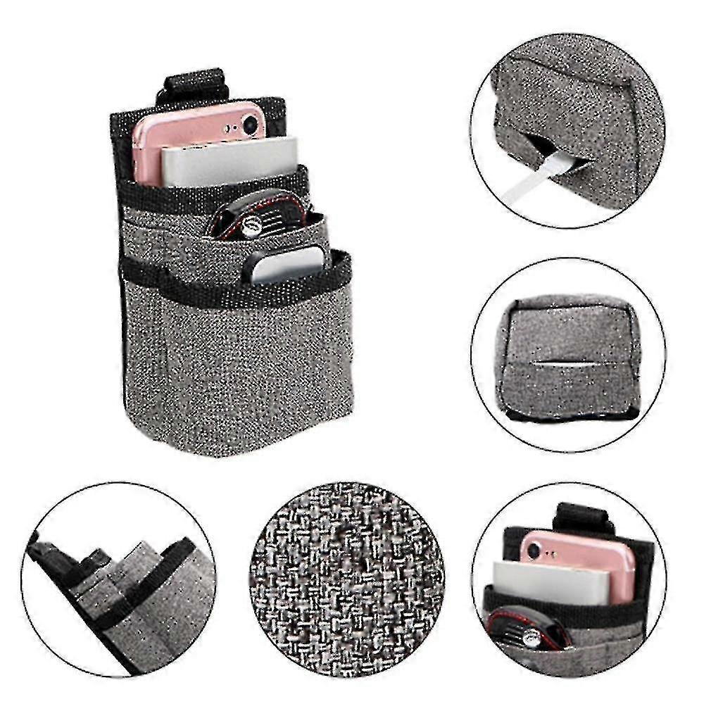 Car Vent Storage Bag Storage Bag With Data Cable Hole Storage Bag Car Hanging Bag Storage--