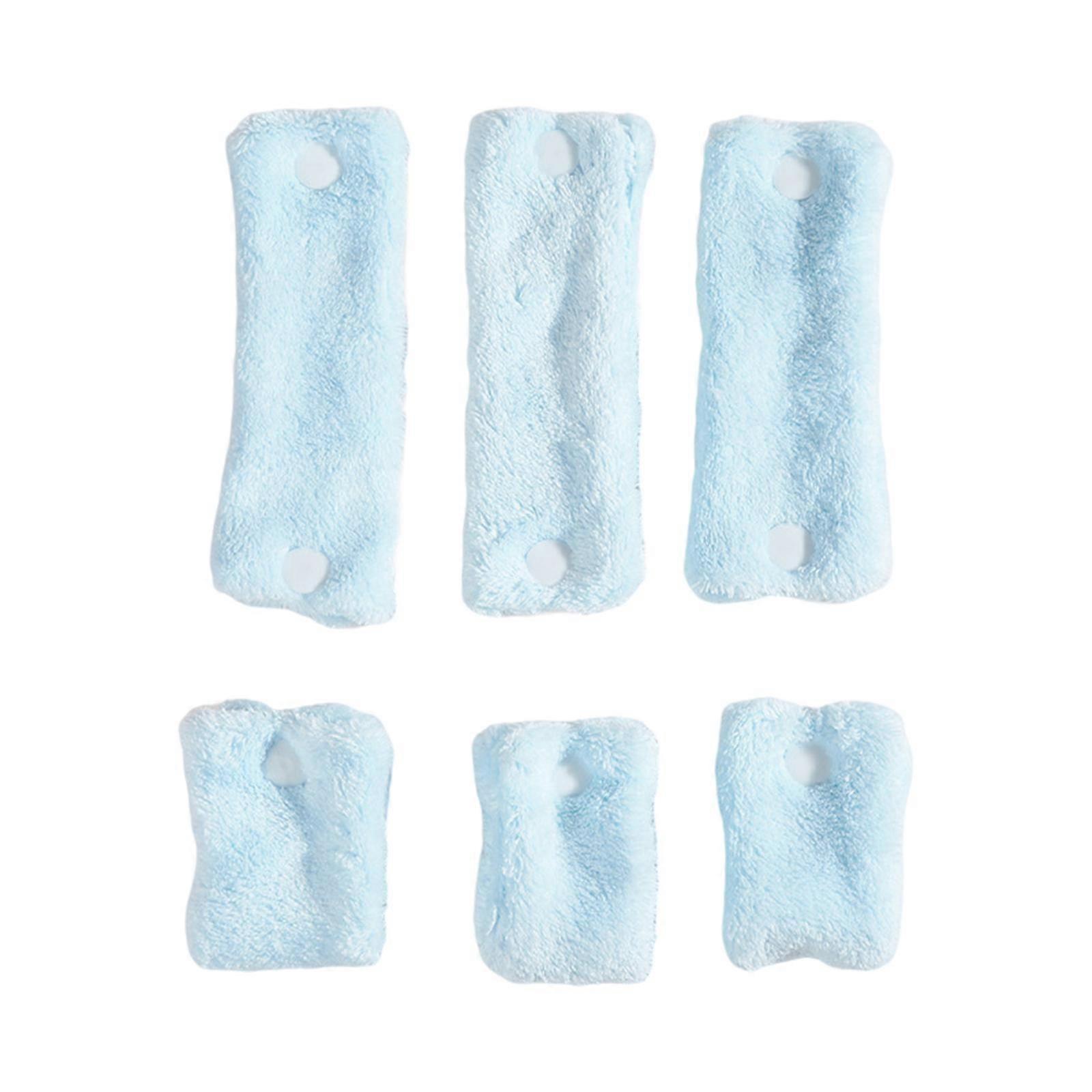 6Pcs/Set Hair Curlers Rollers Heatless Curling Sleep Styling Tools Blue