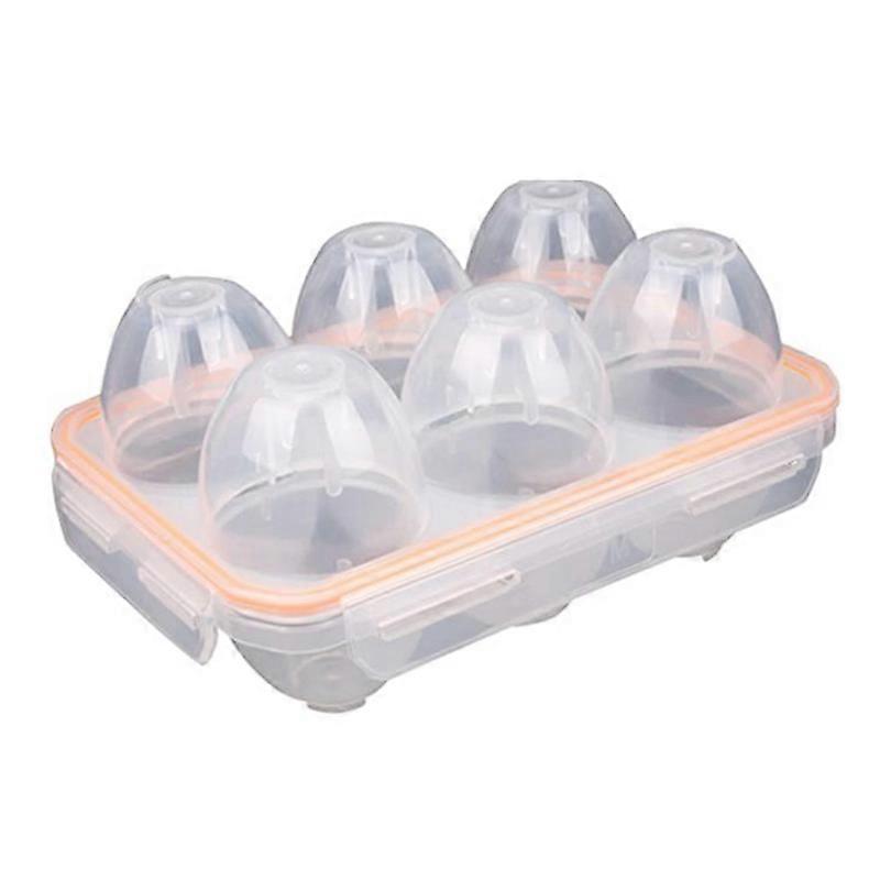Portable Camping Shockproof and Leakproof 6 Eggs Carrier Container Case Eggs Carrier Holder Egg Sto