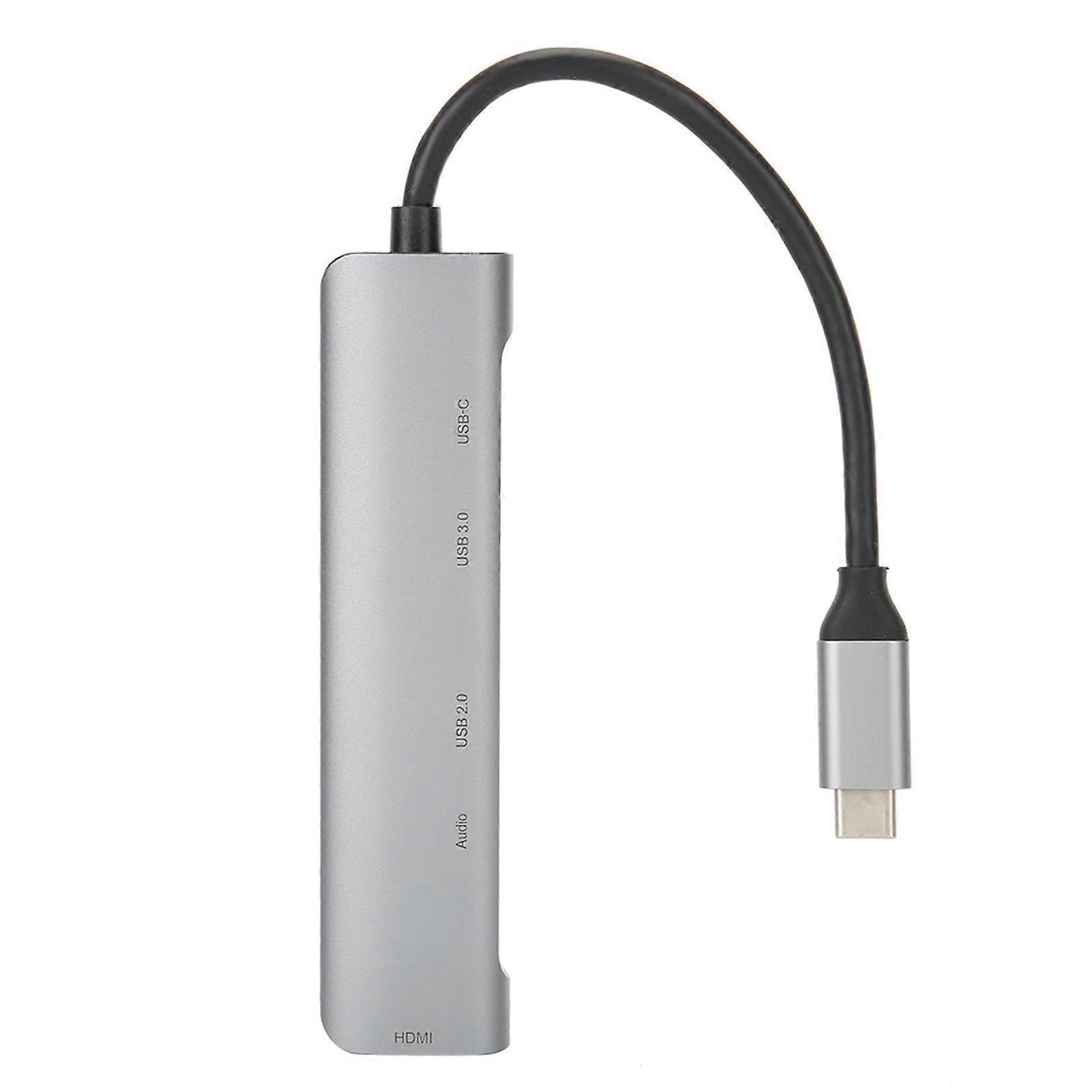 TypeC na HDMI 3.0 Hub 5w1 TypeC Stacja dokująca z konwerterem audio 4K HD dla Dell / HP
