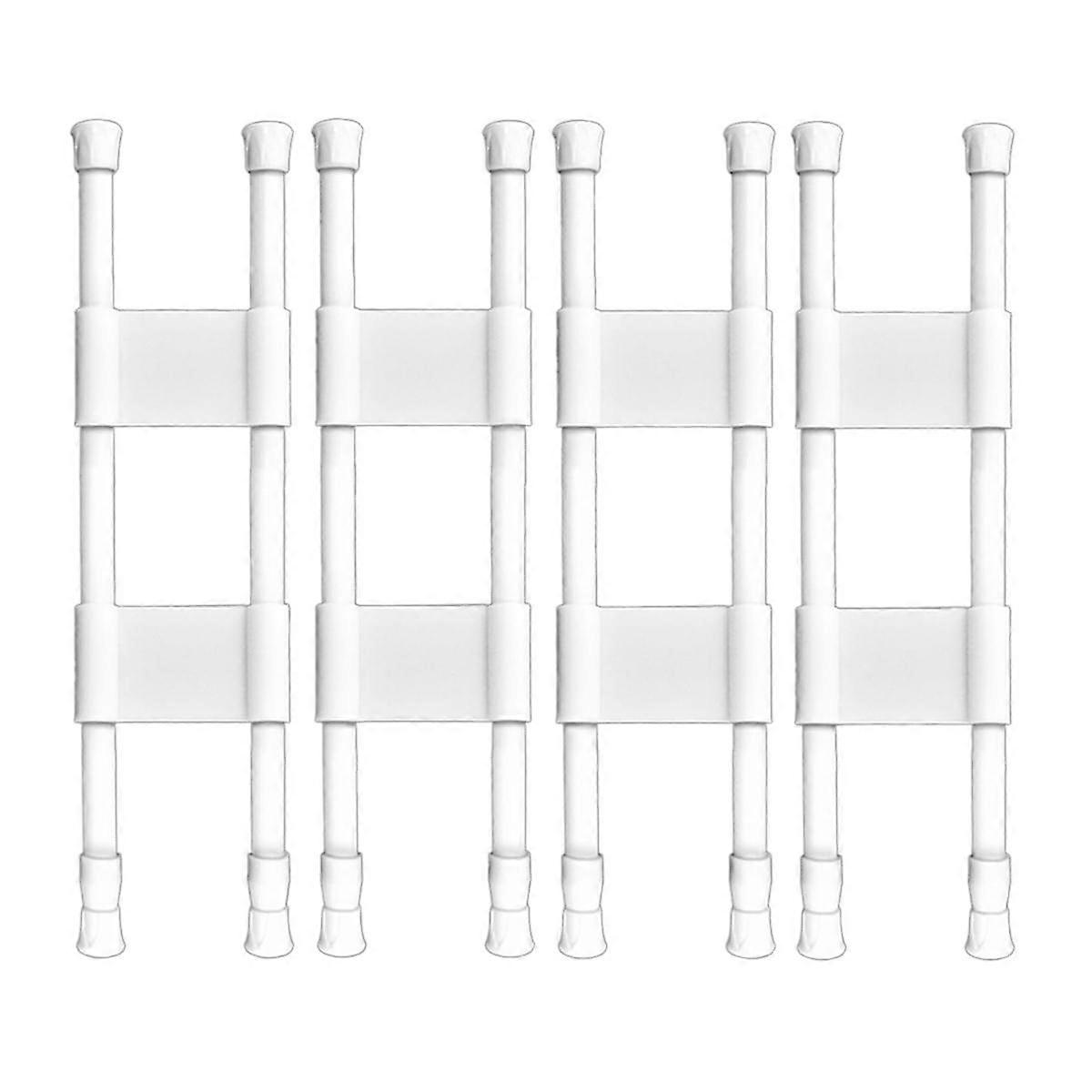 4 Pcs Double RV Refrigerator Bars Adjustable Fridge Tension Rods RV Refrigerator Kitchen Accessories, Fridge Bars