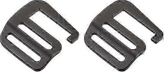 Metal G Hooks Webbing Buckles, G-Hook Wave Buckle Adjusters Slide Buckle for Backpack Strap Webbing 2Pcs