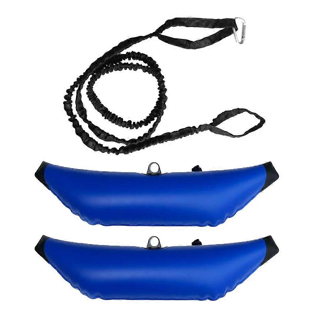 Nylon Coiled Paddle Leash Rope Keeper Inflatable Canoe Outriggers Stabilizers Kayak Water Standing Float Buoy Float