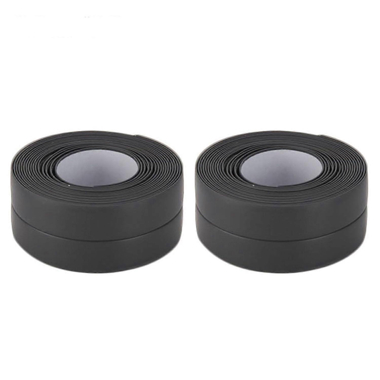 2pcs Bathroom Seal, 3.2m*3.8cm Self-Adhesive Waterproof Strip, PVC Self-Adhesive Sealing Tape for Bathtub, Bathroom, Kitchen, Anti-mold, Caulking (Bl