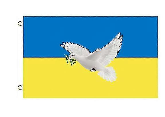 Fredsflagg, fredsdue Verdensfred Tegn Symbol Flagg For Patio Plen Hjem Utendørs Dcor-lian