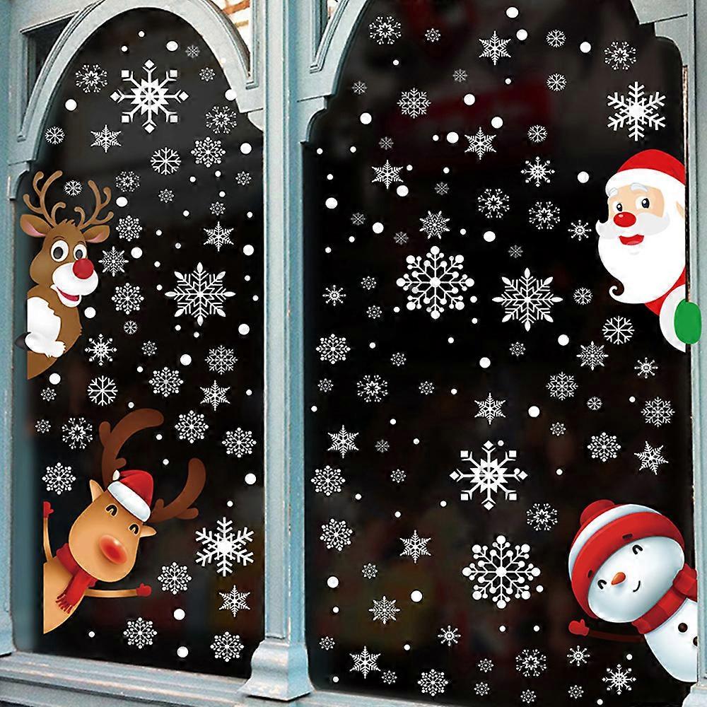 Christmas Wall Sticker Static Snowflake Sticker, Window Removable Wall Sticker