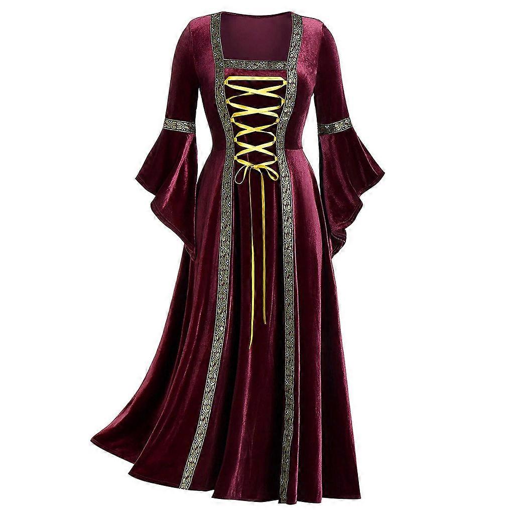 Princess Dress For Women Vintage Victorian Medieval Costume Court Style Renaissance Dress Cosplay Halloween Dress 1pc | Fruugo NO Princess Dress For Women Vintage Victorian Medieval Costume Court Style Renaissance Dress Cosplay Halloween Dress 1pc | Fruugo NO