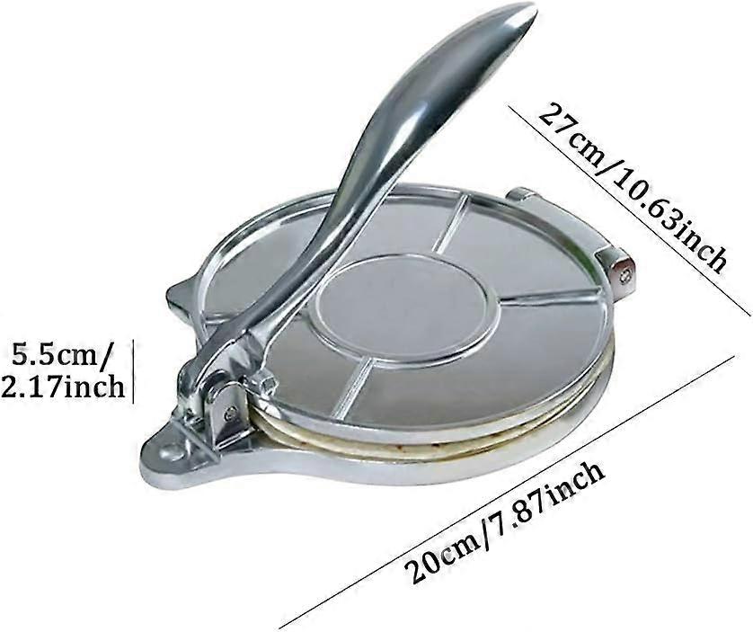 Aluminum Tortilla Press with Folding Handle, Tortilla Maker Press Mold for Making Homemade Tortillas or Tacos, Cake Breakfast