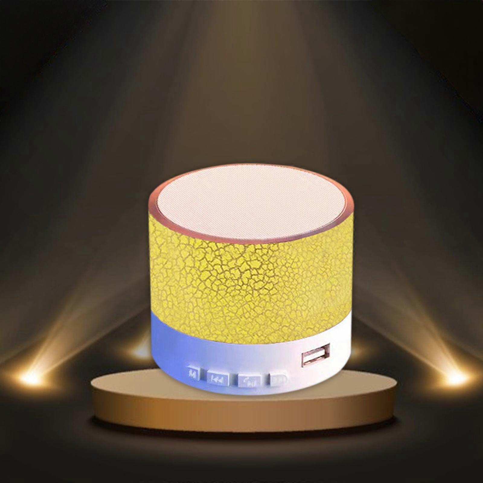 Small Crack Bluetooth Speaker Outdoor Portable Subwoofer Wireless Small Speaker Home Desktop Luminous Mini Speaker