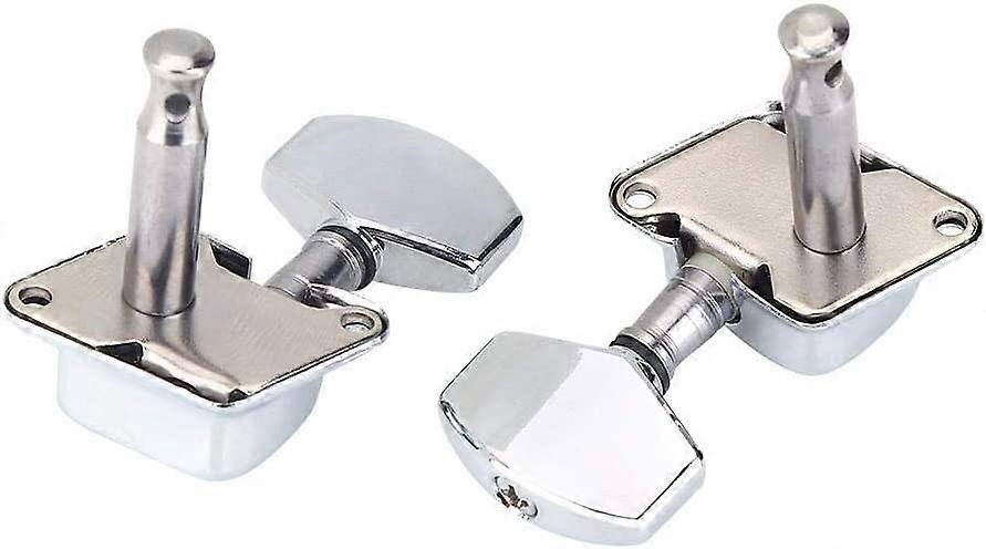 akustisk gitarr stämskruvar Gitarrsträng krom stämskruvar stämskruvar stämskruvar stämskruvar stämskruvar för gitarrdelar 6pcssilver)