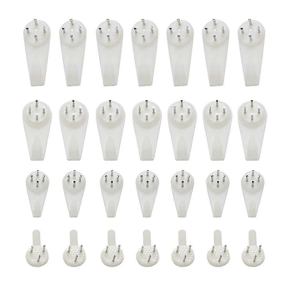 80pcs Picture Hooks for Hard Wall Picture Hanging Kit Non-Trace Hard Wall Hanger Hook