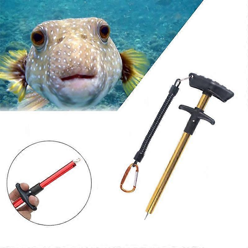 Portable Fish Hook Remover Fish Hook Separator Squeeze Tool Fish Hook Puller Puller With Rope gold