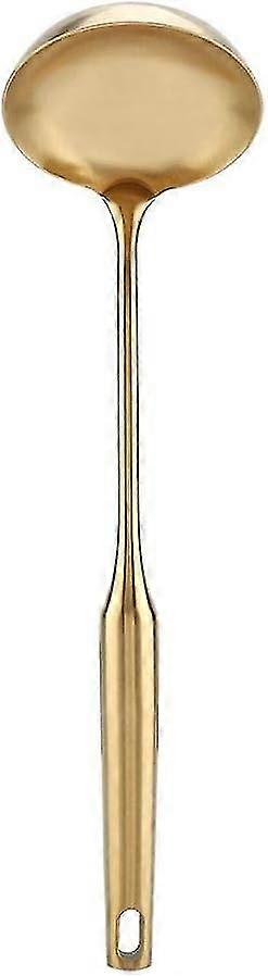 スープスプーン ステンレス製スプーン ラージスープスプーン 調理器具(ゴールド)
